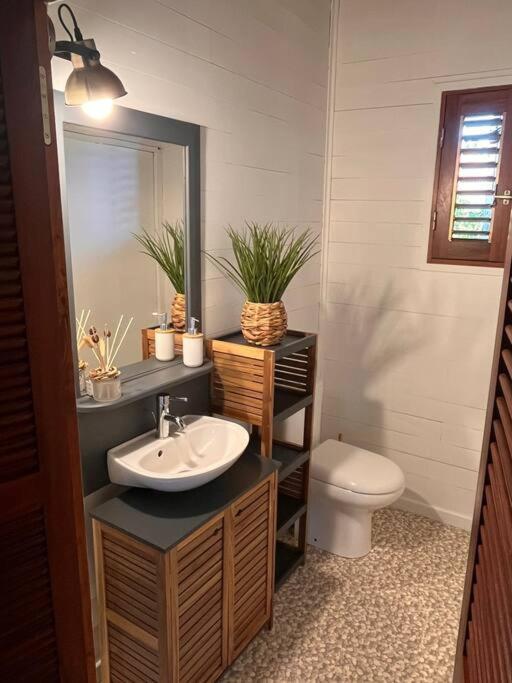 Вилла Bungalow Avec Jacuzzi Privatif Сент-Роз Экстерьер фото